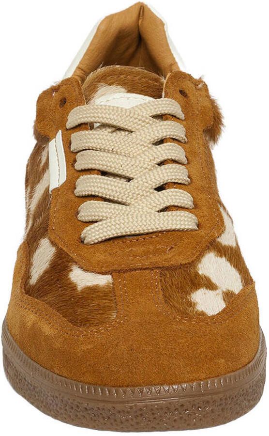 Steve Madden Emporia-A sneakers met dierenprint cognac - Foto 3
