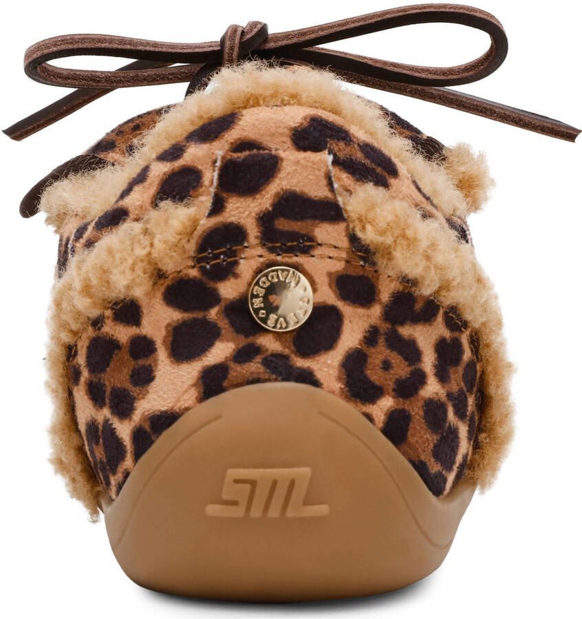 Steve Madden Freezone suède sneakers met panterprint cognac zwart - Foto 2