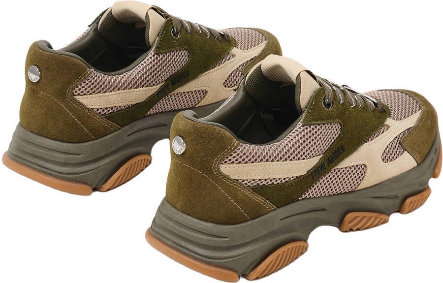 Steve Madden Front Row chunky sneakers olijfgroen - Foto 3