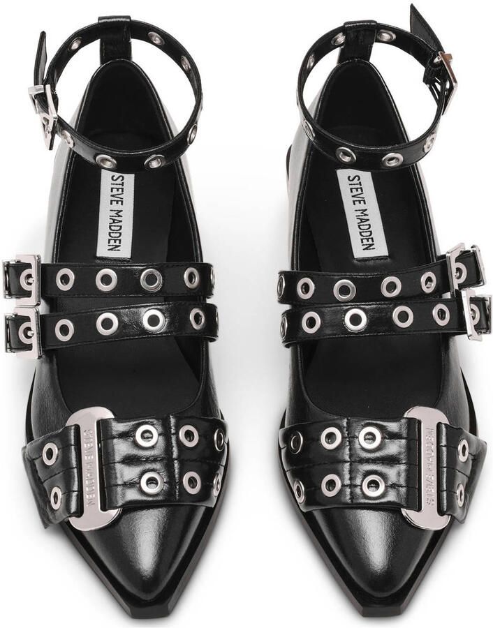 Steve Madden Grander ballerina's zwart