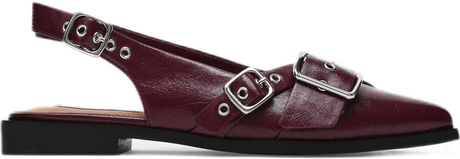 Steve Madden Grezly slingback loafers donkerrood - Foto 3
