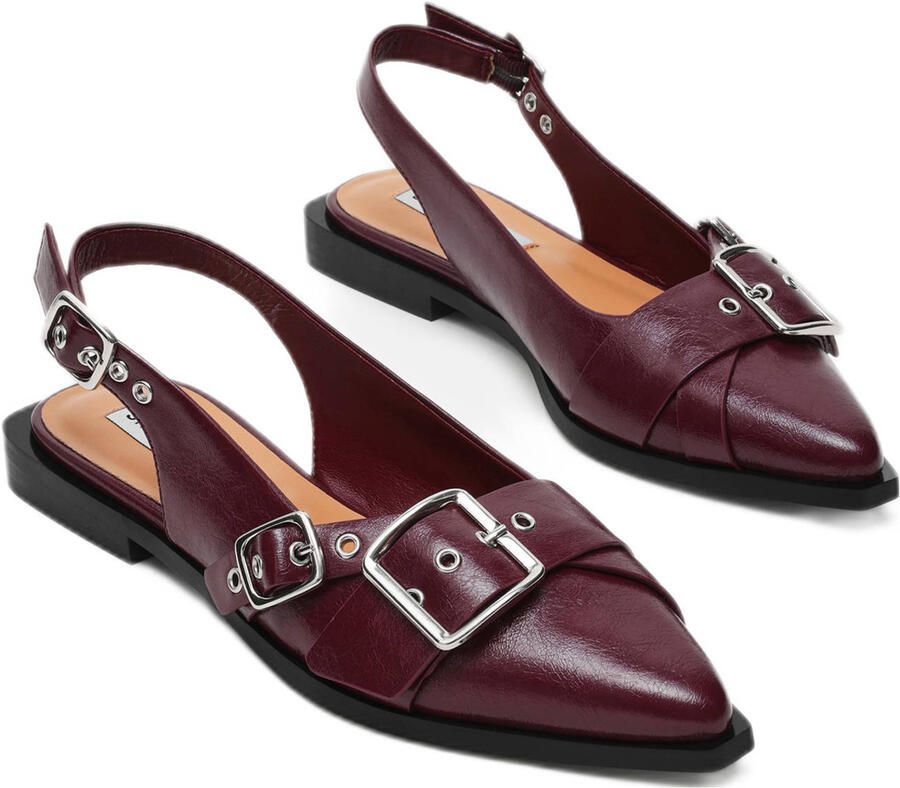 Steve Madden Grezly slingback loafers donkerrood - Foto 2