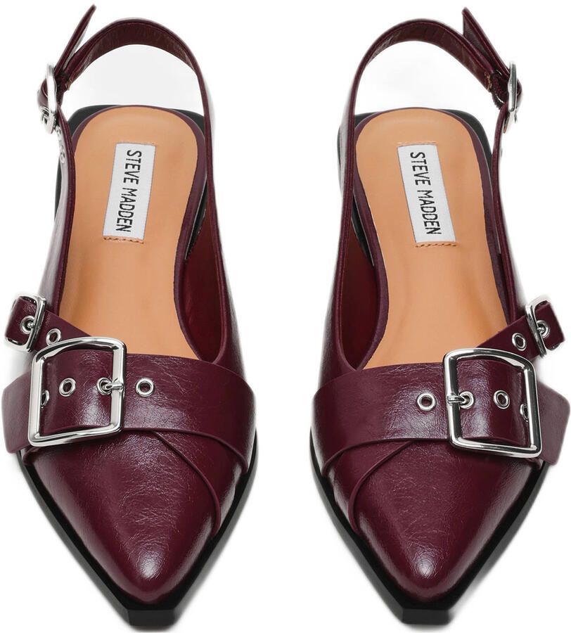 Steve Madden Grezly slingback loafers donkerrood