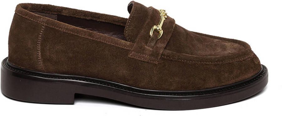 Steve Madden Huddles suède loafers bruin