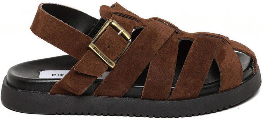 Steve Madden Jmamba suède sandalen donkerbruin