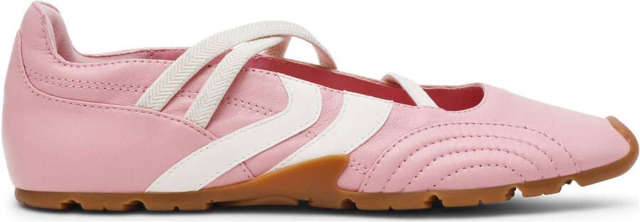 Steve Madden Joisie leren ballerina's lichtroze