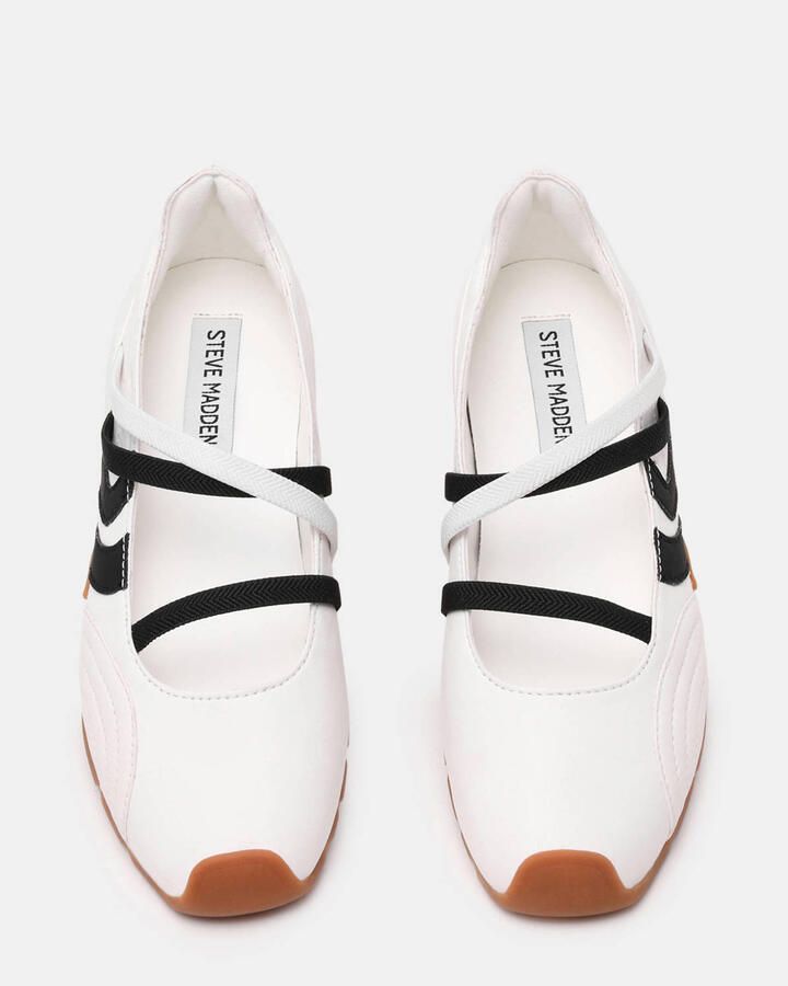 Steve Madden Joisie leren ballerina's wit - Foto 2