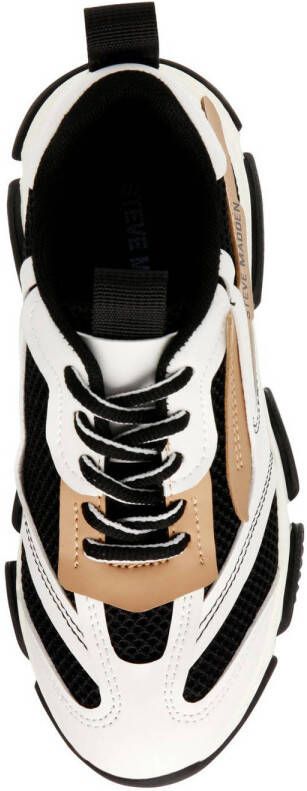 Steve Madden JPossession chunky sneakers zwart beige Meisjes Textiel Meerkleurig 30 - Foto 3