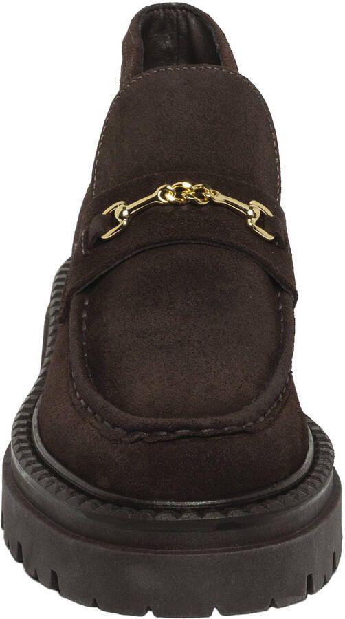Steve Madden Karima suède enkelboots met profielzool bruin - Foto 2