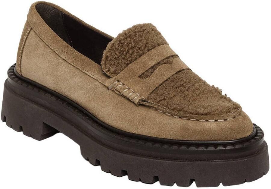 Steve Madden Katja-F chunky suède loafers taupe - Foto 2