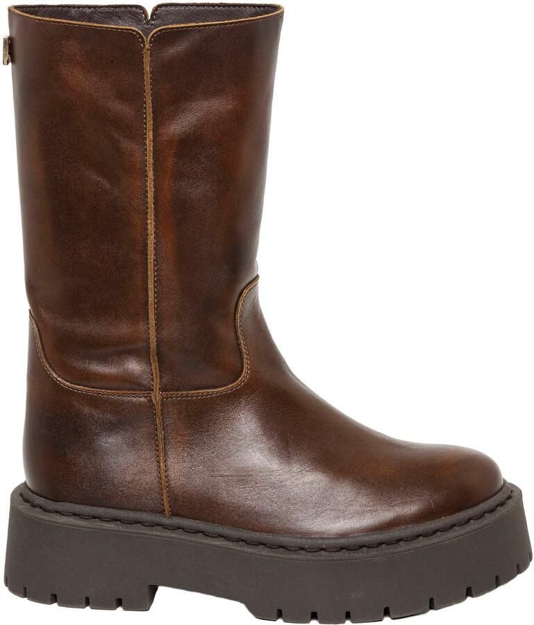 Steve Madden leren chunky laarzen bruin