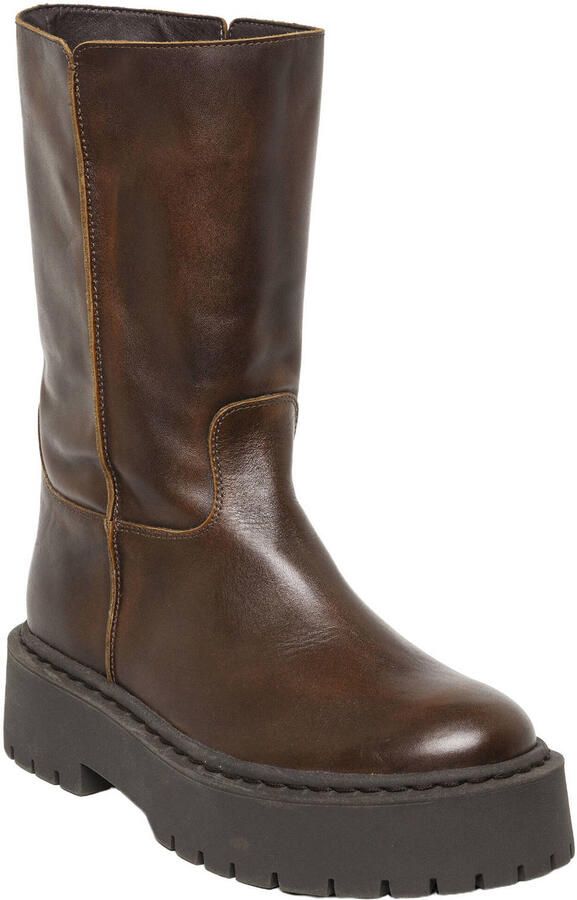 Steve Madden leren chunky laarzen bruin - Foto 2