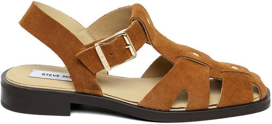 Steve Madden Nado suède sandalen cognac