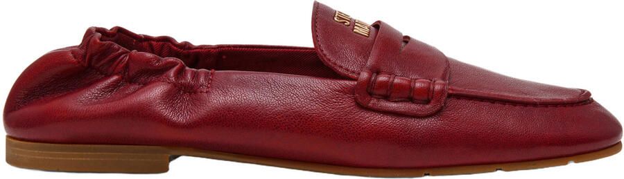 Steve Madden Newbury leren loafers bordeaux