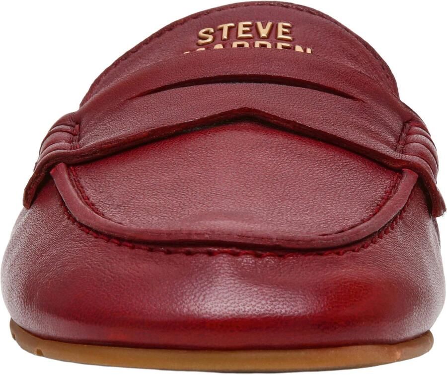 Steve Madden Newbury leren loafers bordeaux - Foto 2