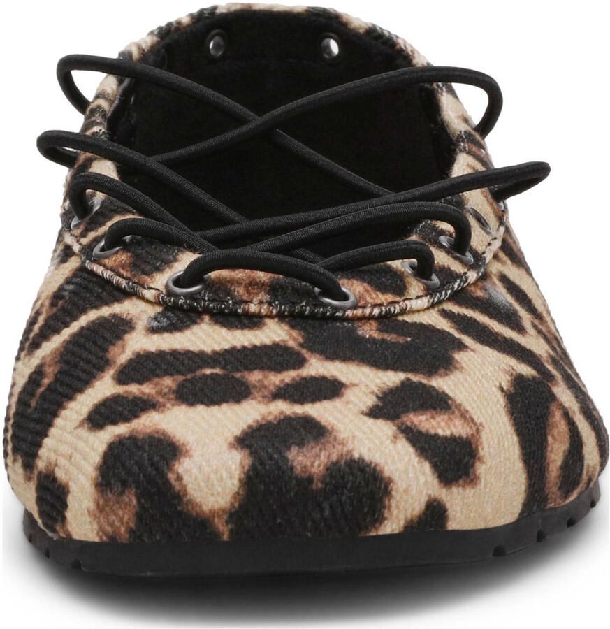 Steve Madden Pointe ballerina's met panterprint beige zwart - Foto 2