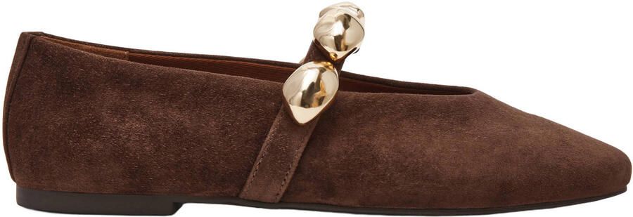 Steve Madden Poppin suède ballerina's bruin