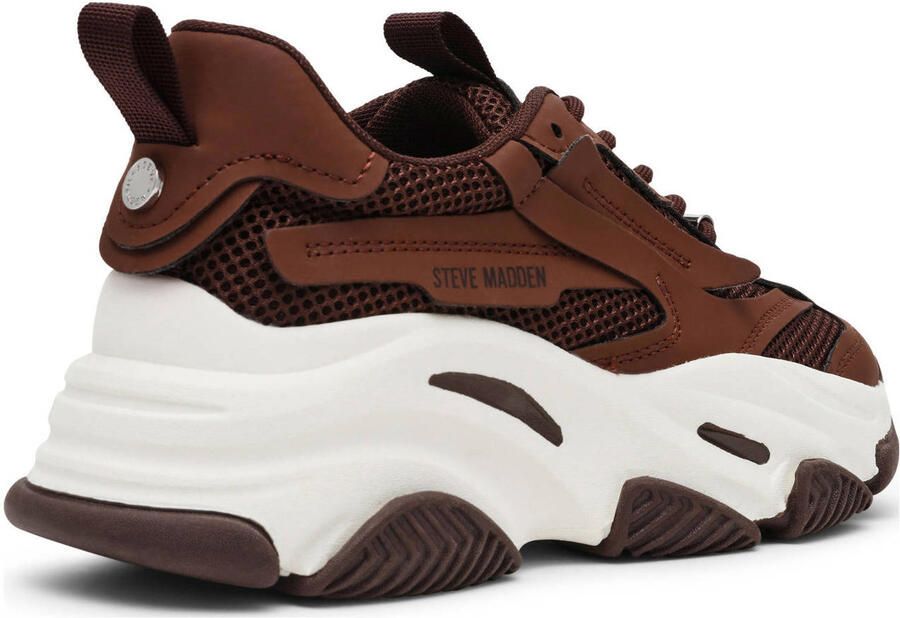 Steve Madden Possession Sneakers Laag Donkerbruin