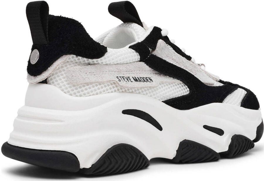 Steve Madden Possession-E chunky sneakers wit zwart - Foto 2