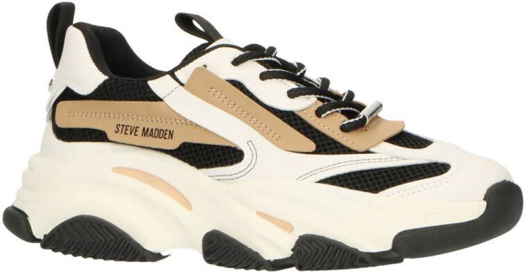 STEVE MADDEN Possession-E tan Zwart Kunststof Lage sneakers Dames - Foto 3