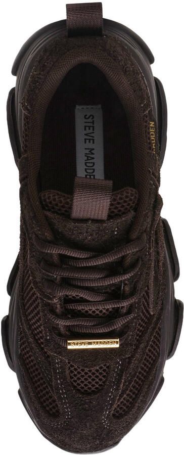 Steve Madden Possession-E chunky suède sneakers donkerbruin - Foto 3