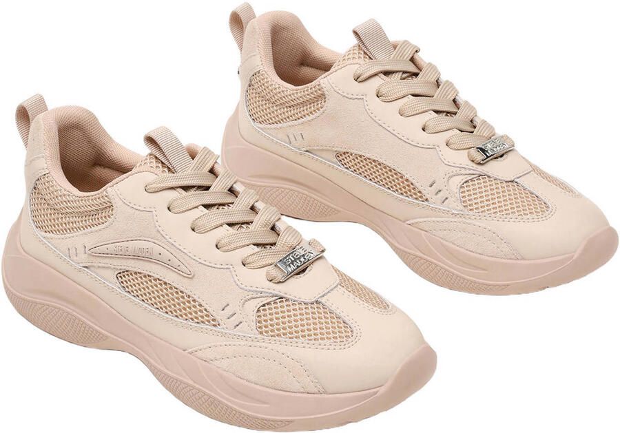 Steve Madden Premio-E chunky leren sneakers beige - Foto 3