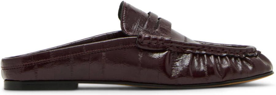 Steve Madden Rafe imitatieleren slippers bordeaux