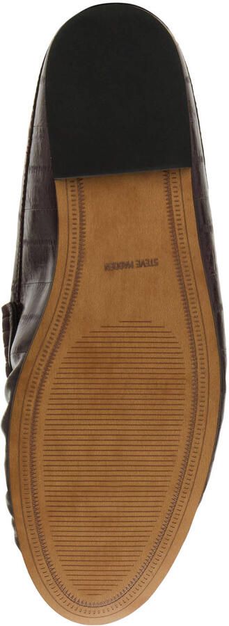 Steve Madden Rafe imitatieleren slippers bordeaux - Foto 3
