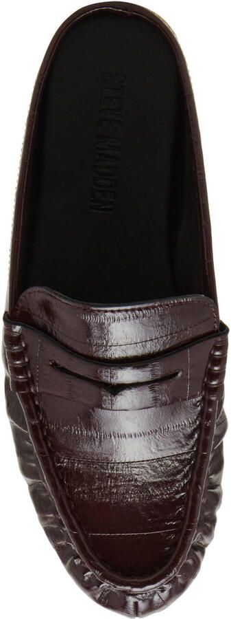 Steve Madden Rafe imitatieleren slippers bordeaux - Foto 2