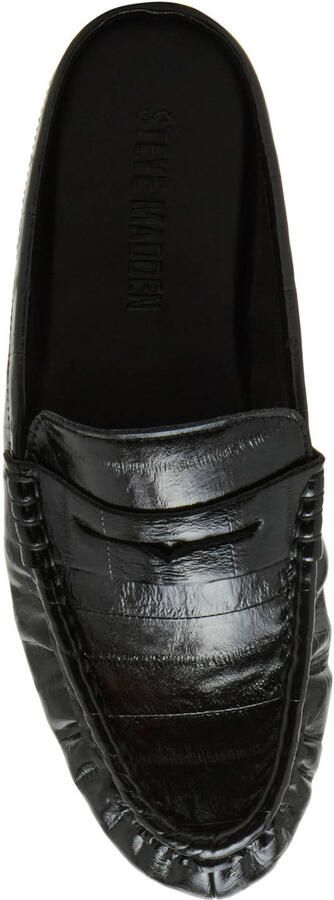 Steve Madden Rafe imitatieleren slippers zwart - Foto 2