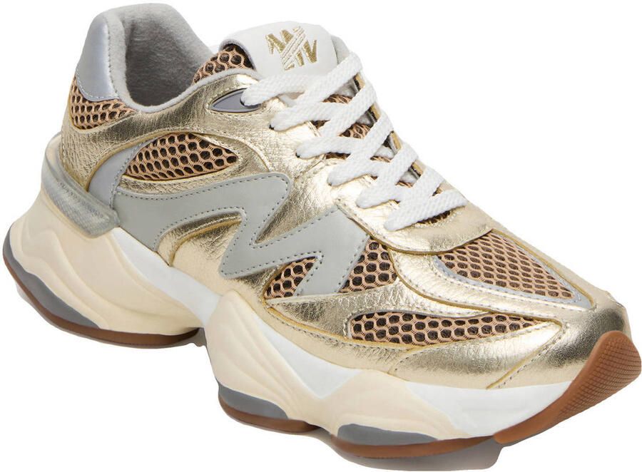 STEVE MADDEN Sneakers laag 'Speeder' ecru lichtblauw goud - Foto 2