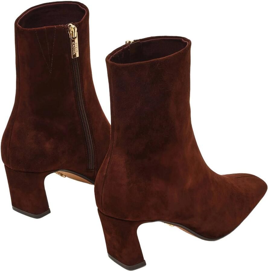 Steve Madden suède laarzen met hak en panterprint bordeaux - Foto 2