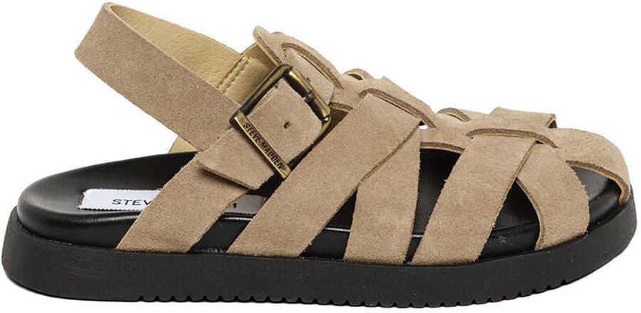 Steve Madden suède sandalen taupe