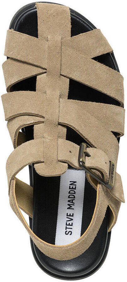 Steve Madden suède sandalen taupe - Foto 3