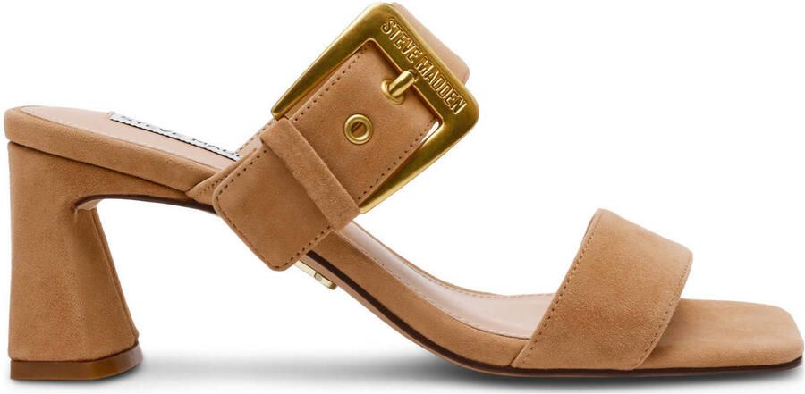 Steve Madden Toriann suède muiltjes camel