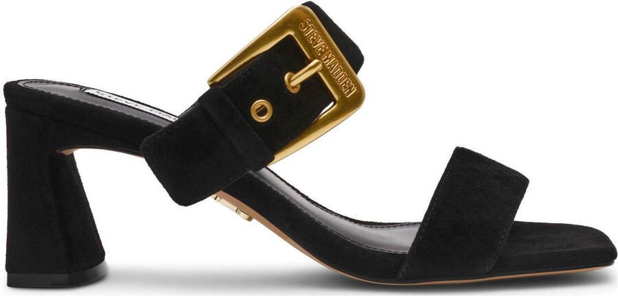 Steve Madden Toriann suède muiltjes zwart
