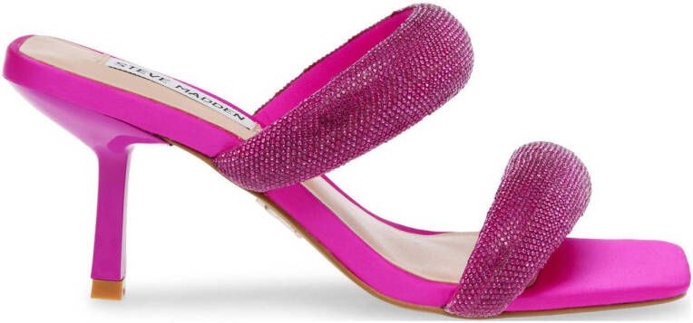 Steve Madden Top Notch muiltjes met strass roze