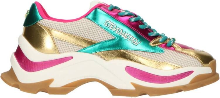 Steve Madden Zoomz sneakers fuchsia goud