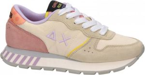 SUN68 Ally Candy Cane suède sneakers beige multi