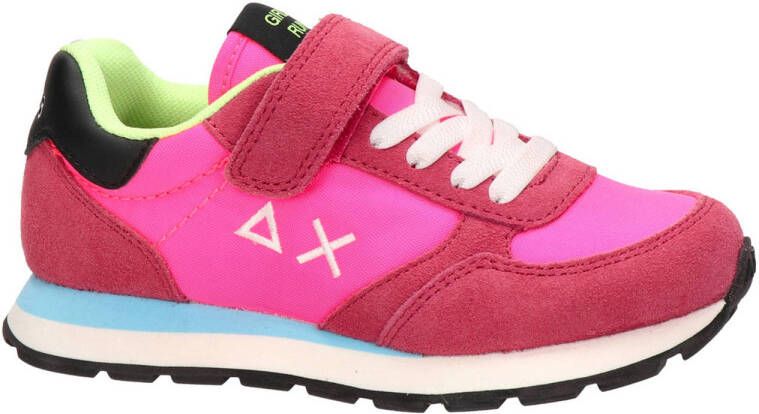 SUN68 Ally Solid suède sneakers roze