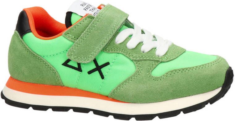 SUN68 suède sneakers groen