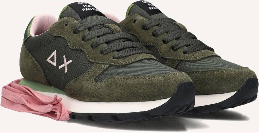 Sun68 Groene Sneakers Lichtgewicht Comfortabel Stijlvol
