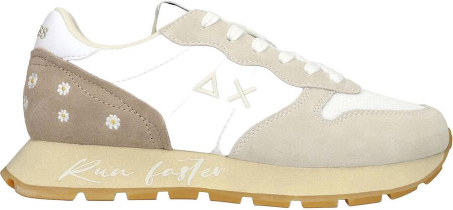 Sun68 Dames Lage sneakers Ally Vintage Wit Textiel