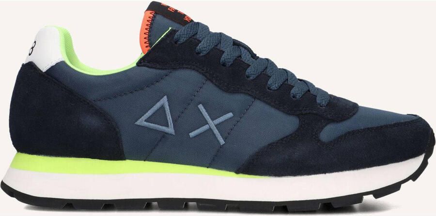 Sun68 Lage Sneakers Z36102 TOM FLUO-502 07 NAVY BLUE - Foto 3