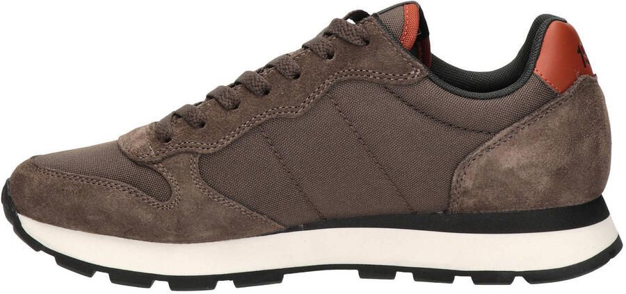 SUN68 Solid suède sneakers met logo bruin - Foto 2