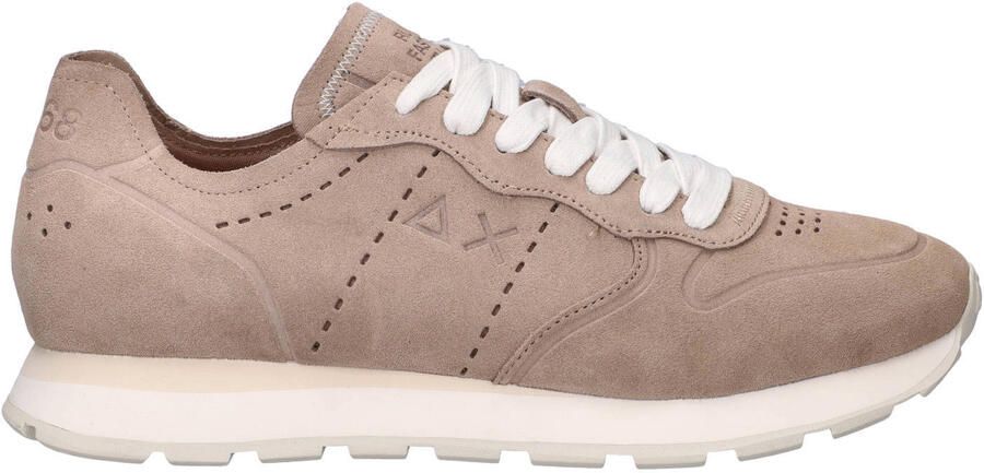 SUN68 Tom Raw Edge suède sneakers taupe