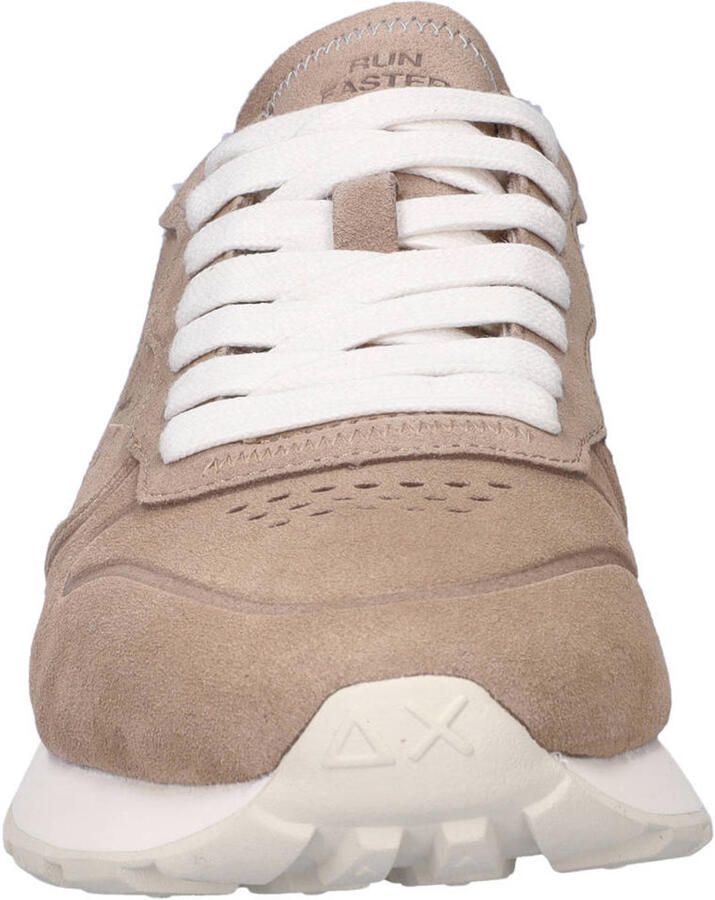 SUN68 Tom Raw Edge suède sneakers taupe - Foto 2
