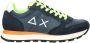 SUN68 Tom Fluo suède sneakers donkerblauw - Thumbnail 1