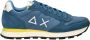 SUN68 Tom Solid suède sneakers blauw - Thumbnail 1