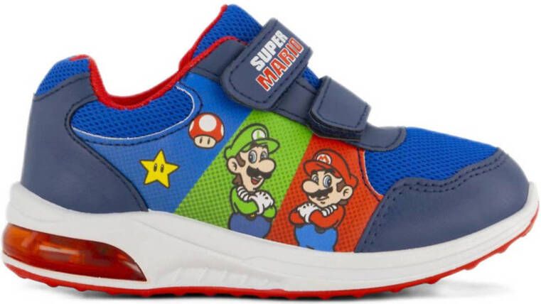 Super Mario sneakers met lichtjes blauw rood